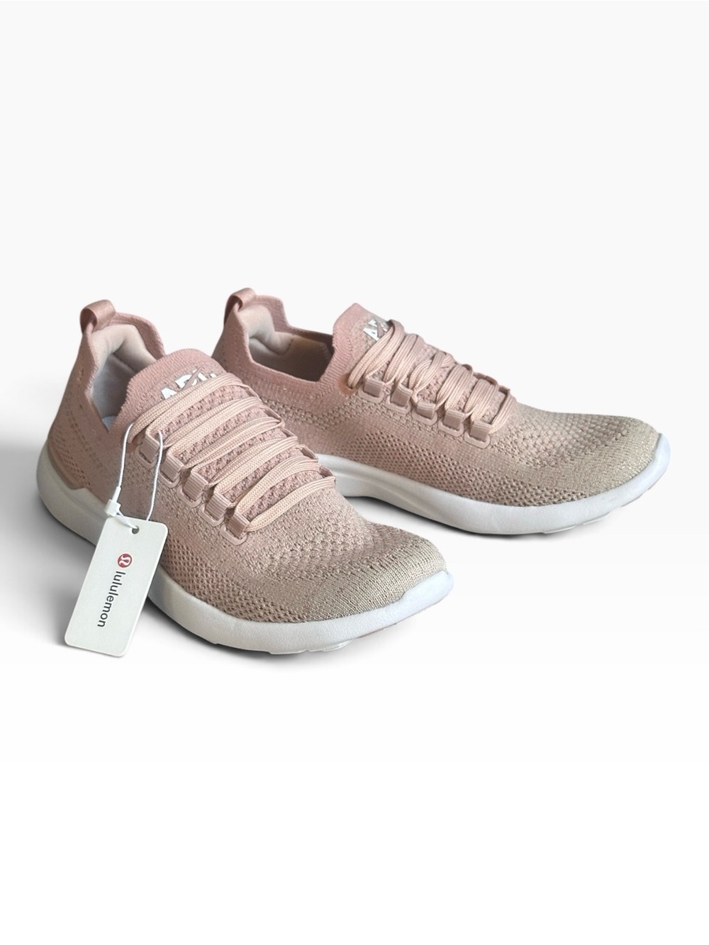 APL Lululemon TechLoom Breeze Rose Gold Sneakers Womens 5.5 NWT Athletic Shoes